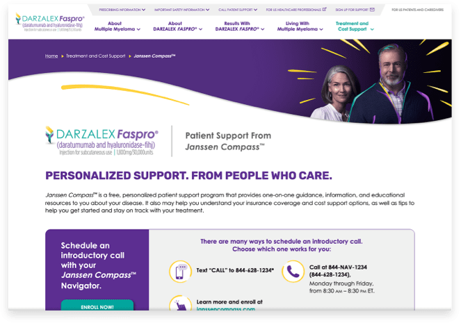DARZALEX FASPRO® (daratumumab and hyaluronidase-fihj) patient support from Janssen Compass®